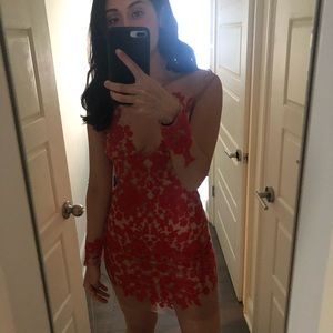 For love and lemons mini luau dress Red!!